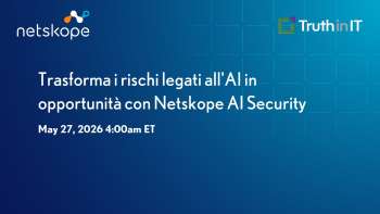 Rivoluziona i rischi dell'AI in opportunità con Netskope AI Security