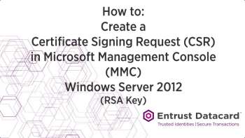 How to Create a Certificate Signing Request in MMC
