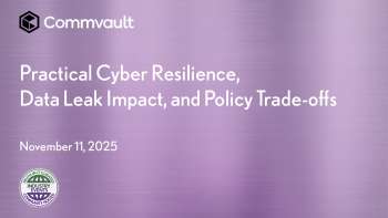 Commvault: Cyber Resilience, Data Leak Impact, and Policy Trade‑offs
