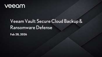 Veeam Vault: Secure Cloud Backup & Ransomware Defense