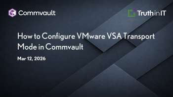 Configuring VMware VSA Transport Modes in Commvault