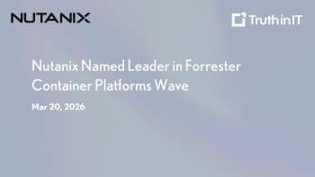 Nutanix Named Leader in Forrester Container Platforms Wave