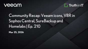 Veeam Icons, Sophos Integration & SureBackup Best Practices