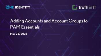 One Identity: How to Add Accounts & Account Groups in PAM Essentials