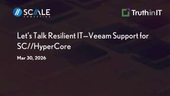 Veeam Backup Integration with Scale Computing HyperCore