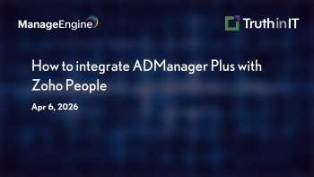 Integrating ADManager Plus with Zoho People