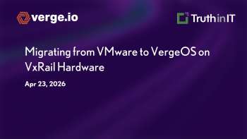 Migrating from VMware to VergeOS on VxRail Hardware
