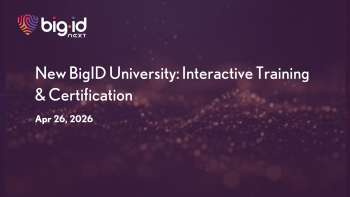 New BigID University: Interactive Training & Certification