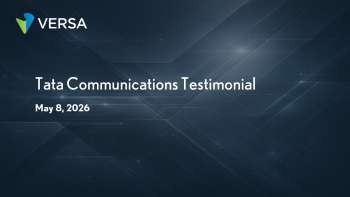 Tata Communications on Versa SASE Partnership