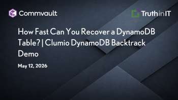 Point-in-Time Recovery for DynamoDB with Clumio Backtrack