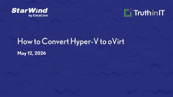 Converting Hyper-V VMs to oVirt with StarWind V2V