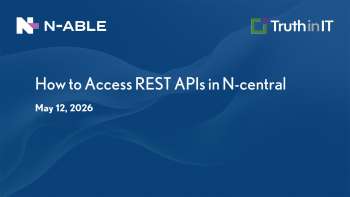 Accessing REST APIs in N-able N-central