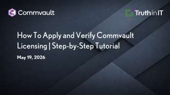 How to Register and Apply Commvault License Keys