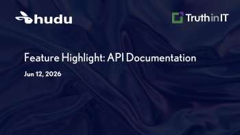 Exploring Hudu's Interactive API Documentation