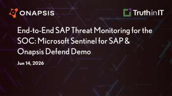 SAP Threat Detection with Microsoft Sentinel & Onapsis