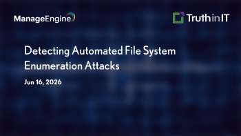 Manage Engine: Detecting Automated File System Enumeration Attacks