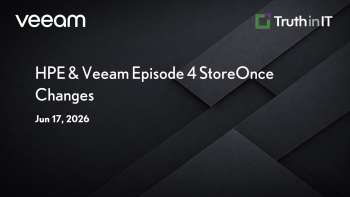 HPE StoreOnce as Primary Backup Target with Veeam