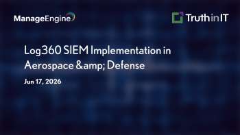 Manage Engine: Log360 SIEM Implementation in Aerospace & Defense
