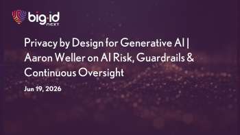 BigID: Privacy by Design for Generative AI Systems