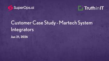 SuperOps: Martech System Integrators: Switching from Syncro to SuperOps