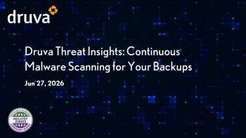 Druva: Continuous Malware Scanning for Backups