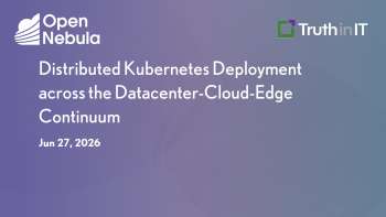 Open Nebula: Kubernetes Lifecycle Management Across Distributed Infrastructure