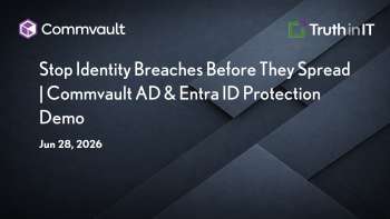 Commvault: Active Directory & Entra ID Protection Demo