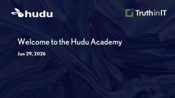 Getting Started with Hudu Documentation Platform