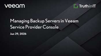 Managing Backup Servers in Veeam Service Provider Console