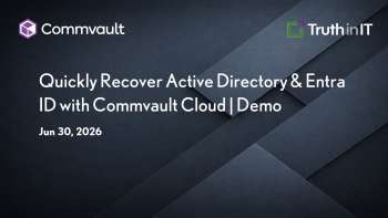Commvault: Active Directory & Entra ID Recovery