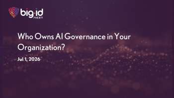 BigID: Who Owns AI Governance in Your Organization?