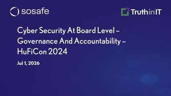 SoSafe: Board-Level Cybersecurity Governance & CISO Accountability
