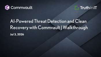 Threat Detection & Clean Recovery with Commvault