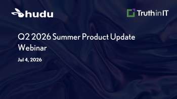 Hudu Q2 2026 Product Update: New Features & Roadmap