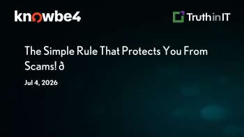 KnowBe4: The One Cybersecurity Habit That Stops Scams