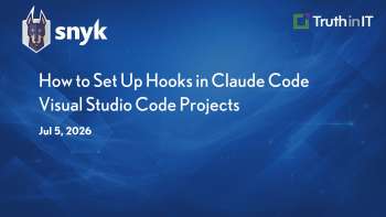 Snyk: Setting Up Security Hooks in Claude Code VS Code