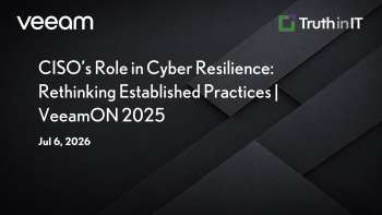 Veam: CISO Panel: Cyber Resilience & Security Budget Realities
