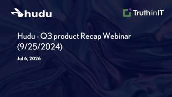 Q3 Product Updates & Q4 Roadmap for Hudu Documentation Platform