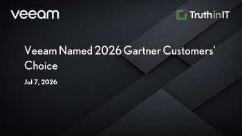 Veeam Named 2026 Gartner Customers' Choice