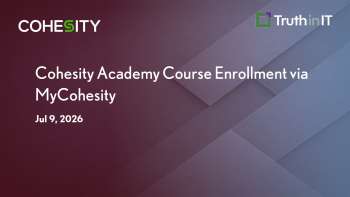 How to Enroll in Cohesity Academy Courses