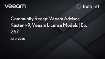 Veeam Advisor, Kasten v9 & Licensing Models Explained