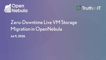Live VM Storage Migration with Zero Downtime in OpenNebula