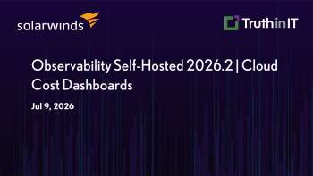 Cloud Cost Dashboards in SolarWinds Observability 2026.2