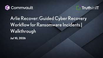 Commvault: Guided Ransomware Recovery with Arlie Recover