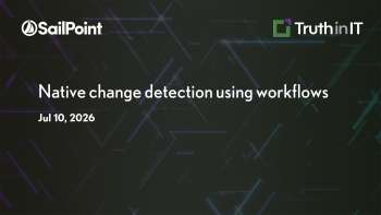 Native Change Detection Using Workflows in SailPoint