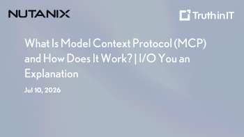 Nutanix: Model Context Protocol (MCP) Explained