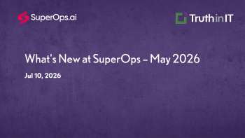 SuperOps May 2026 Product Updates