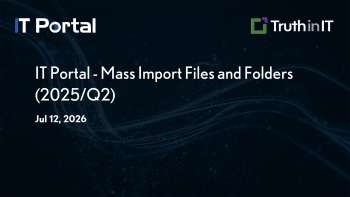 IT Portal: Mass Import Files & Folders