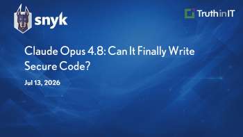 Snyk: Claude Opus 4.8 Secure Code Test: Notes App Benchmark