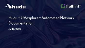 Automated Network Documentation with Hudu & UVexplorer
